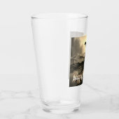 Schwarzer Geist in Höllscape - Halloween Glas (Rechts)