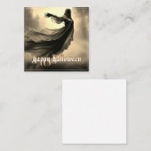 Schwarzer Geist in Höllscape - Halloween Mitteilungskarte (Vorne/Hinten)