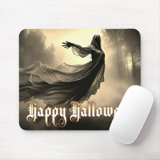 Schwarzer Geist in Höllscape - Halloween Mousepad (Mit Mouse)