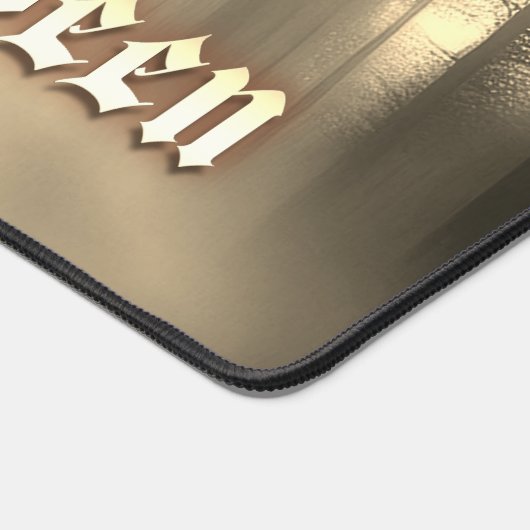 Schwarzer Geist in Höllscape - Halloween Schreibtischunterlage (Ecke)