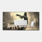 Schwarzer Geist in Höllscape - Halloween Schreibtischunterlage (Tastatur & Maus)