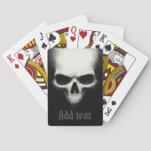 Schwarzer Geisterschädel Spielkarten (Rückseite)