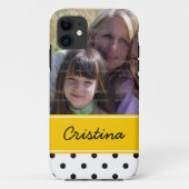 Schwarzer gelber Case-Mate iPhone hülle (Rückseite)