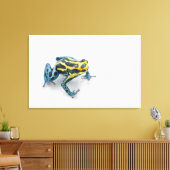 Schwarzer, Gelber und Blauer Giftfrösch Leinwanddruck (Insitu (Wohnzimmer))