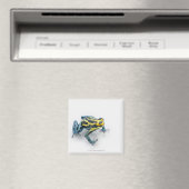 Schwarzer, Gelber und Blauer Giftfrösch Magnet (In Situ (Geschirrspüler))