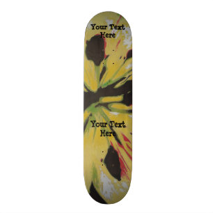 schwarzer gelber ursprünglicher moderner skateboard