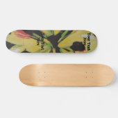 schwarzer gelber ursprünglicher moderner skateboard (Horizontal)