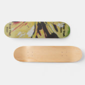schwarzer gelber ursprünglicher moderner skateboard (Horizontal)