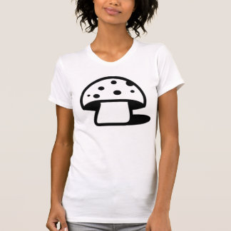 Schwarzer gepunkteter Pilz T-Shirt
