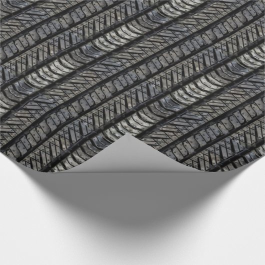 Schwarzer Geschenkpapier (Ecke)