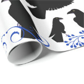 Schwarzer Geschenkpapier (Rolleneckpunkt)