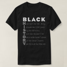 Schwarzer Geschichtsakronym-T - Shirt