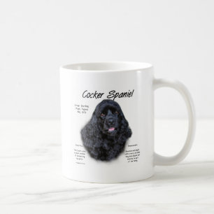 (Schwarzer) Geschichtsentwurf Cocker spaniels Kaffeetasse