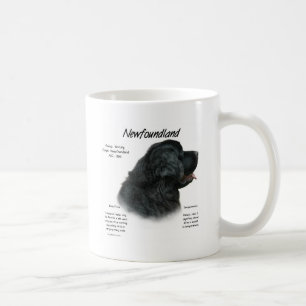 (Schwarzer) Geschichtsentwurf Neufundlands Kaffeetasse