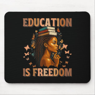 Schwarzer Geschichtslehrer Bildung Ist Freiheit Sc Mousepad