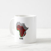 Schwarzer Geschichtsmonat 2026 Tasse – Afrikanisch (Vorderseite Links)