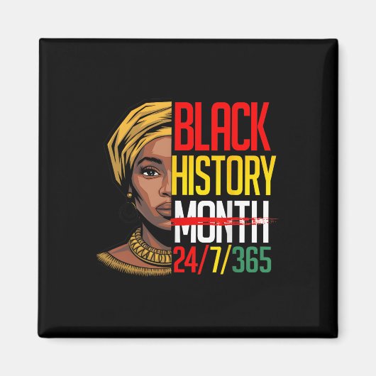 Schwarzer Geschichtsmonat 247365 Afrikanischer Mel Magnet (Vorne)