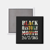 Schwarzer Geschichtsmonat 247365 Mit Afrikanischer Magnet (Vorderseite/Rückseite)