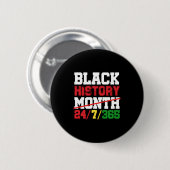 Schwarzer Geschichtsmonat 247365 Schwarzer Stolz A Button (Vorne & Hinten)