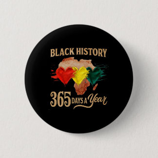 Schwarzer Geschichtsmonat 365 Tage Karte Afro Afri Button
