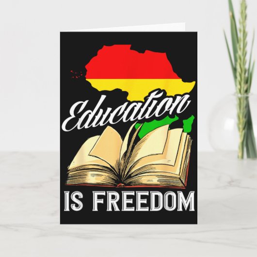 Schwarzer Geschichtsmonat Afrika Erbe Afrikanische Karte (Vorderseite)