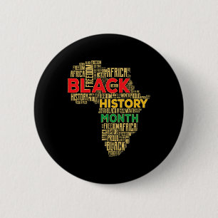 Schwarzer Geschichtsmonat Afrika Karte Button