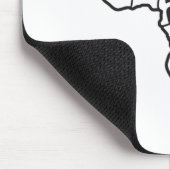 Schwarzer Geschichtsmonat Afrika-Karte Design Bild Mousepad (Ecke)