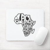 Schwarzer Geschichtsmonat Afrika-Karte Design Bild Mousepad (Mit Mouse)