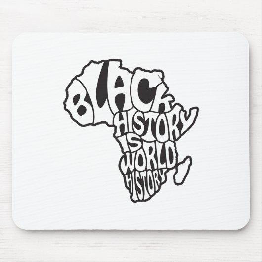 Schwarzer Geschichtsmonat Afrika-Karte Design Bild Mousepad (Vorne)