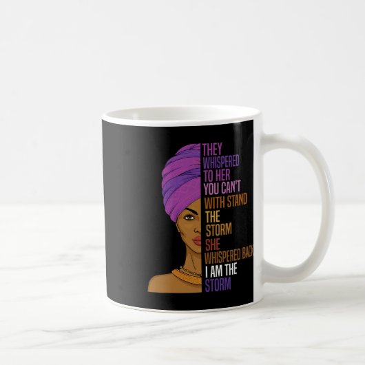 Schwarzer Geschichtsmonat Afrikanerin Afro Ich bin Kaffeetasse (Rechts)