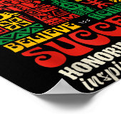 Schwarzer Geschichtsmonat Afrikanisch Glauben Erre Poster (Ecke)