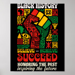 Schwarzer Geschichtsmonat Afrikanisch Glauben Erre Poster