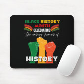 Schwarzer Geschichtsmonat Afrikanische Faust Ameri Mousepad (Mit Mouse)