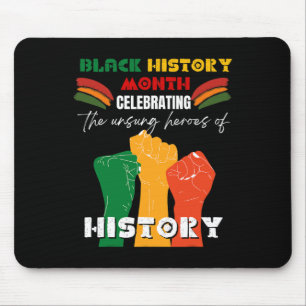 Schwarzer Geschichtsmonat Afrikanische Faust Ameri Mousepad