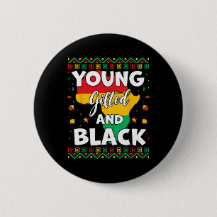 Schwarzer Geschichtsmonat Afrikanische Karten Jung Button