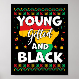 Schwarzer Geschichtsmonat Afrikanische Karten Jung Poster