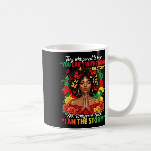 Schwarzer Geschichtsmonat Afrikanisches Mädchen Fr Kaffeetasse (Rechts)