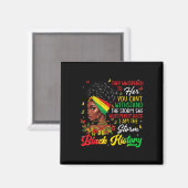 Schwarzer Geschichtsmonat Afrikanisches Mädchen Fr Magnet (Vorderseite/Rückseite)