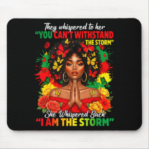 Schwarzer Geschichtsmonat Afrikanisches Mädchen Fr Mousepad