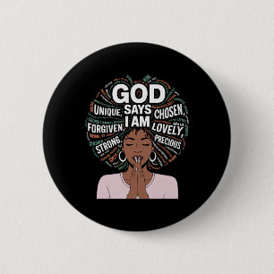 Schwarzer Geschichtsmonat Afro Afroamerikaner Mela Button