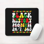 Schwarzer Geschichtsmonat Afro Melanin Schwarze Fr Mousepad (Mit Mouse)