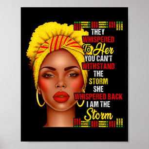 Schwarzer Geschichtsmonat Afro Schwarze Frauen Mäd Poster