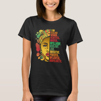 Schwarzer Geschichtsmonat Afroamerikaner Ich bin e T-Shirt