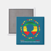 Schwarzer Geschichtsmonat Afroamerikaner Magnet (Vorderseite/Rückseite)