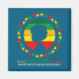 Schwarzer Geschichtsmonat Afroamerikaner  Magnet