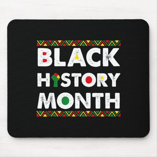 Schwarzer Geschichtsmonat Afroamerikanische Männer Mousepad (Vorne)