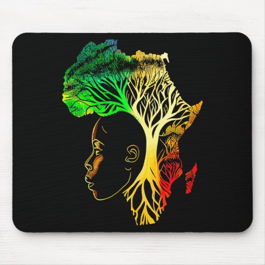 Schwarzer Geschichtsmonat Afroamerikanische Vorfah Mousepad (Vorne)