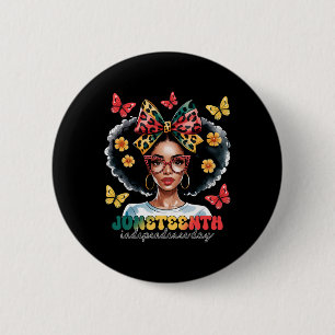 Schwarzer Geschichtsmonat Afroamerikanischer Junet Button