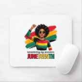Schwarzer Geschichtsmonat Afroamerikanischer Junet Mousepad (Mit Mouse)