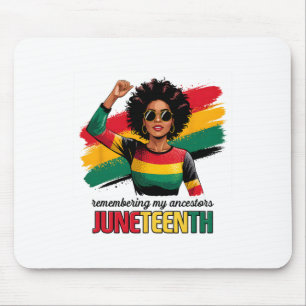 Schwarzer Geschichtsmonat Afroamerikanischer Junet Mousepad